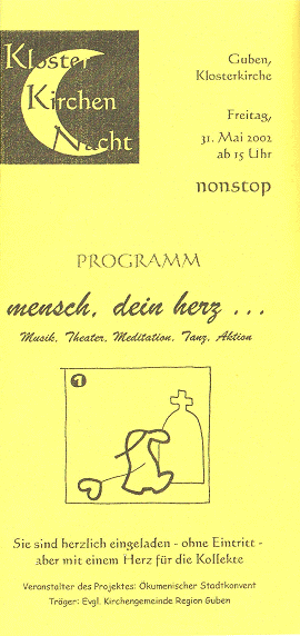 Flyer Klosterkirchennacht 2002